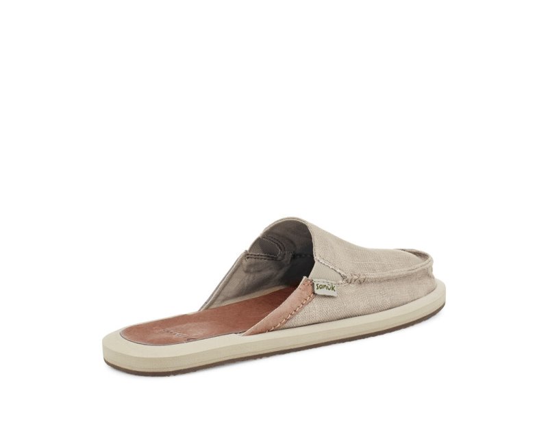 Sanuk You Got My Back Hemp Slipper Women's Shoes Beige | Canada 173CTV